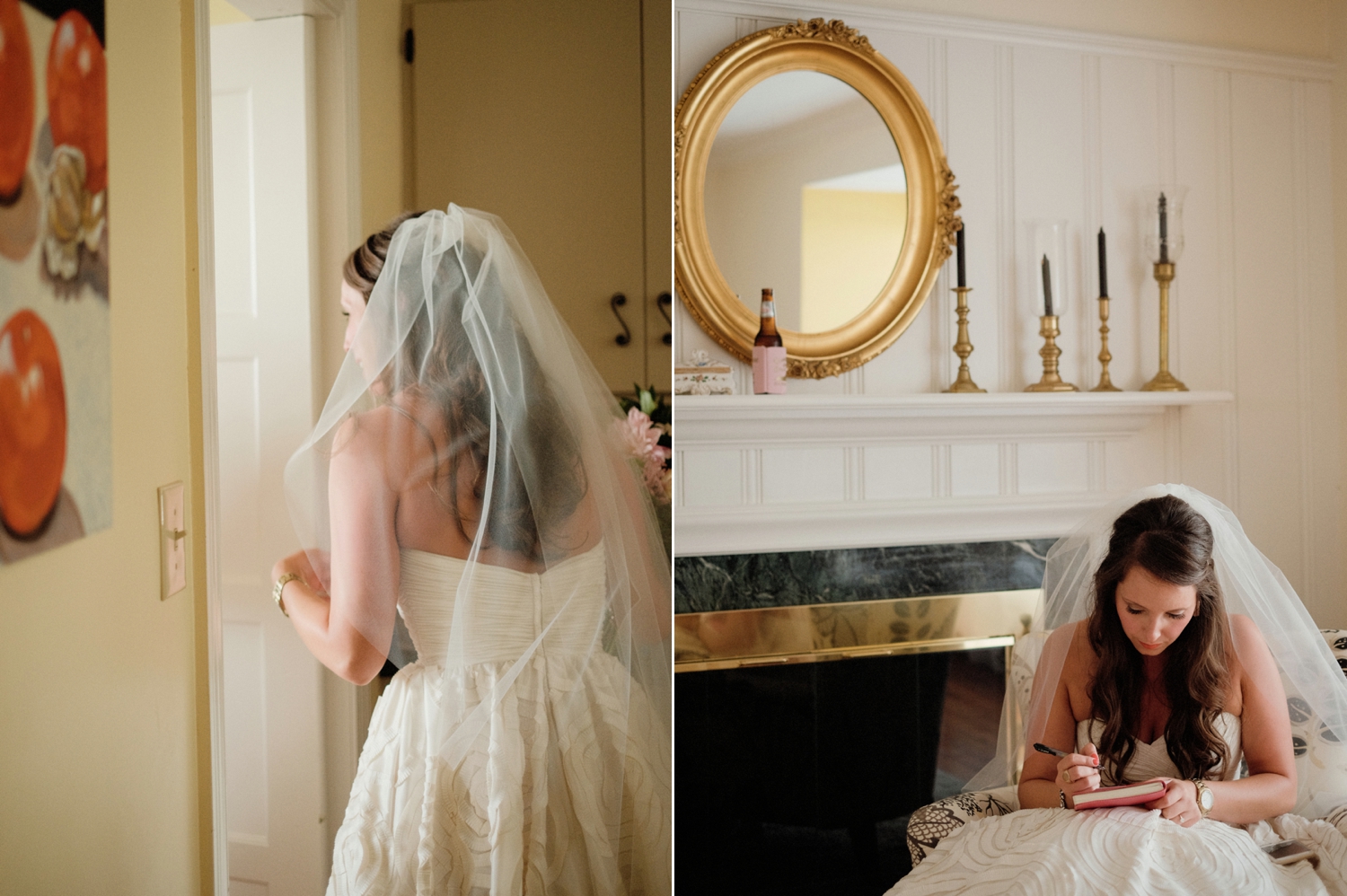 bride writing letter