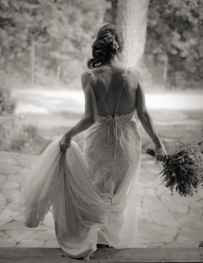 jason keefer photography delfosse winery faber virginia wedding bridal portrait black and white